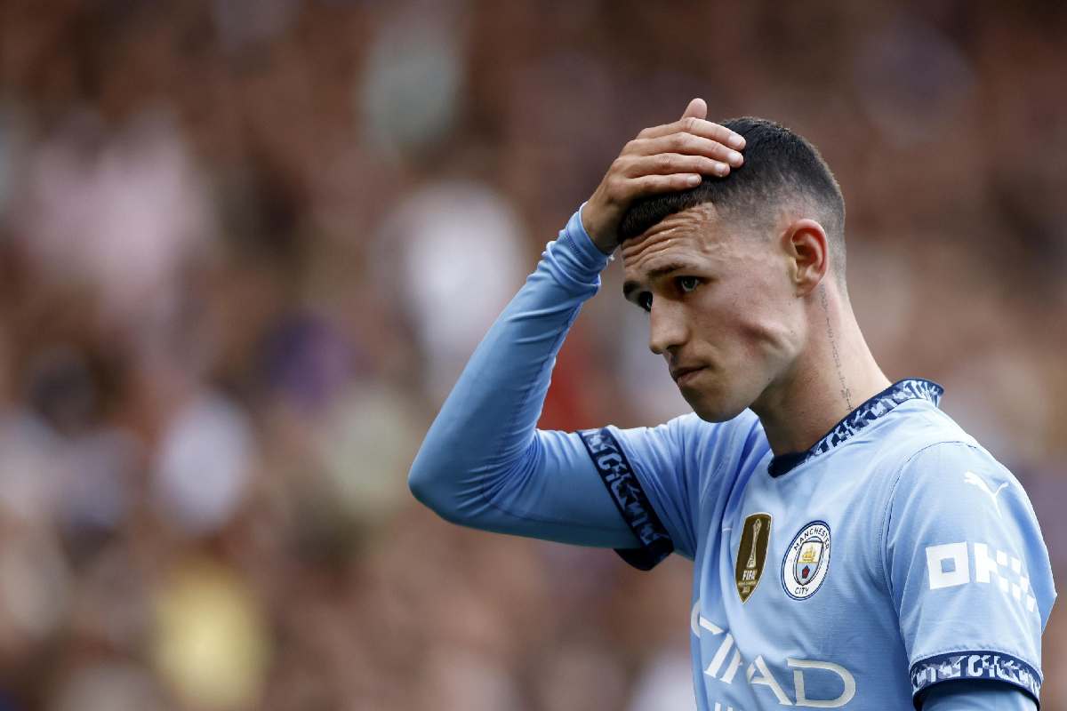 Phil Foden durante una partita della English Premier League